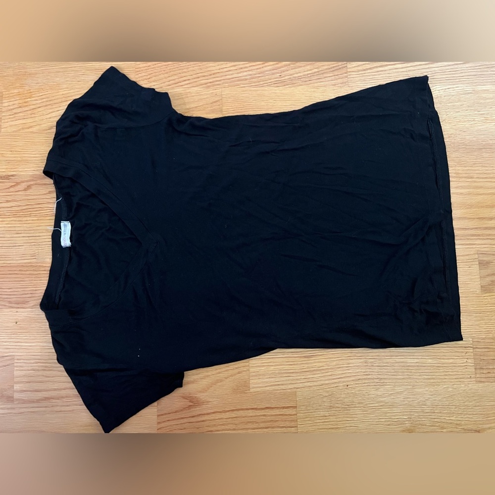Grane Black V-Neck Shirt